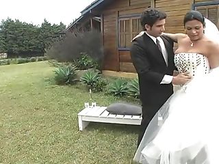 Hot Shemale Bride Fucks Fresh Hubby