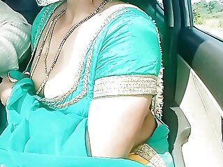 Telugu Dirty Talks Car Hook-up, Telugu Saree Aunty Romantic Fucky-fucky With Stranger Part Two