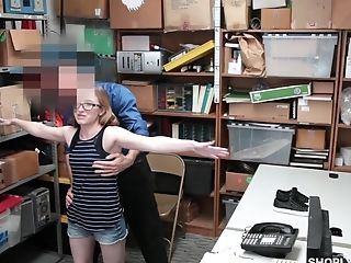 Slender Gracie May Green Has To Fuck With A Mischievous Security Guard